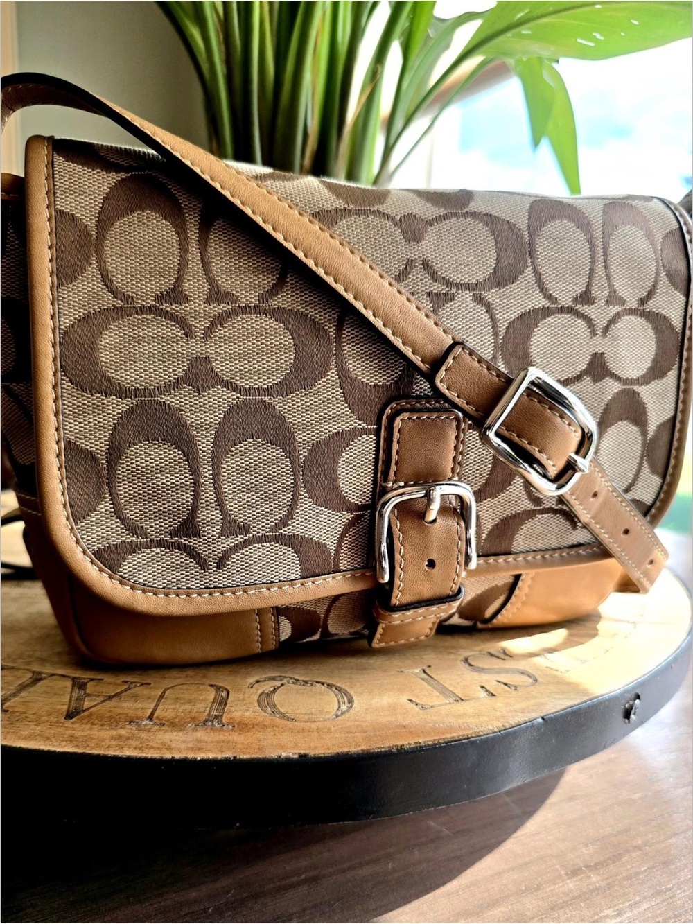 Vintage Coach Hadley Signature Field Crossbody